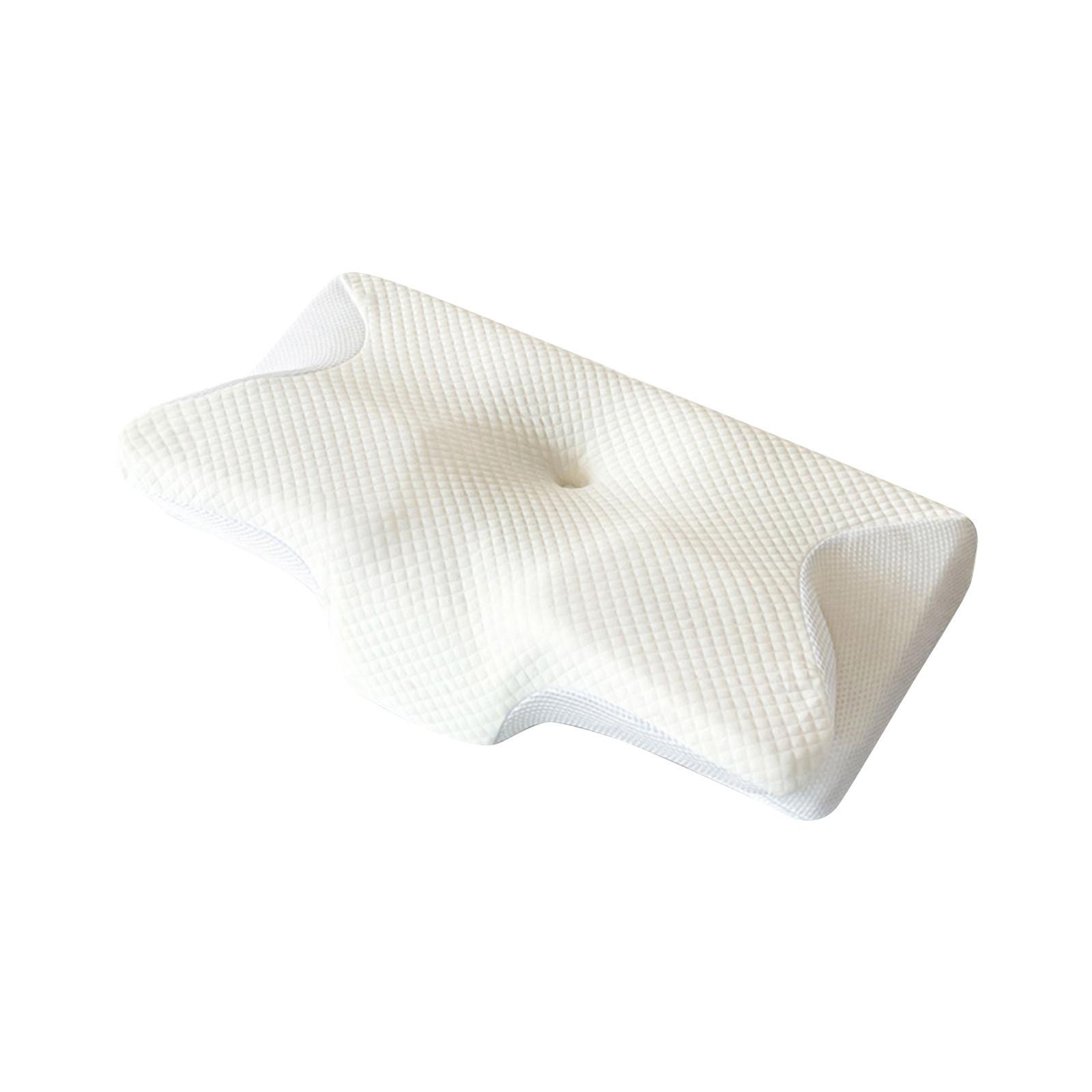 

Удобная подушка с эффектом памяти, эргономично разработанная подушка для поддержки шеи, улучшающая сон, идеально подходит для женщин, спящих на боку, на спине и на животе One Size белый