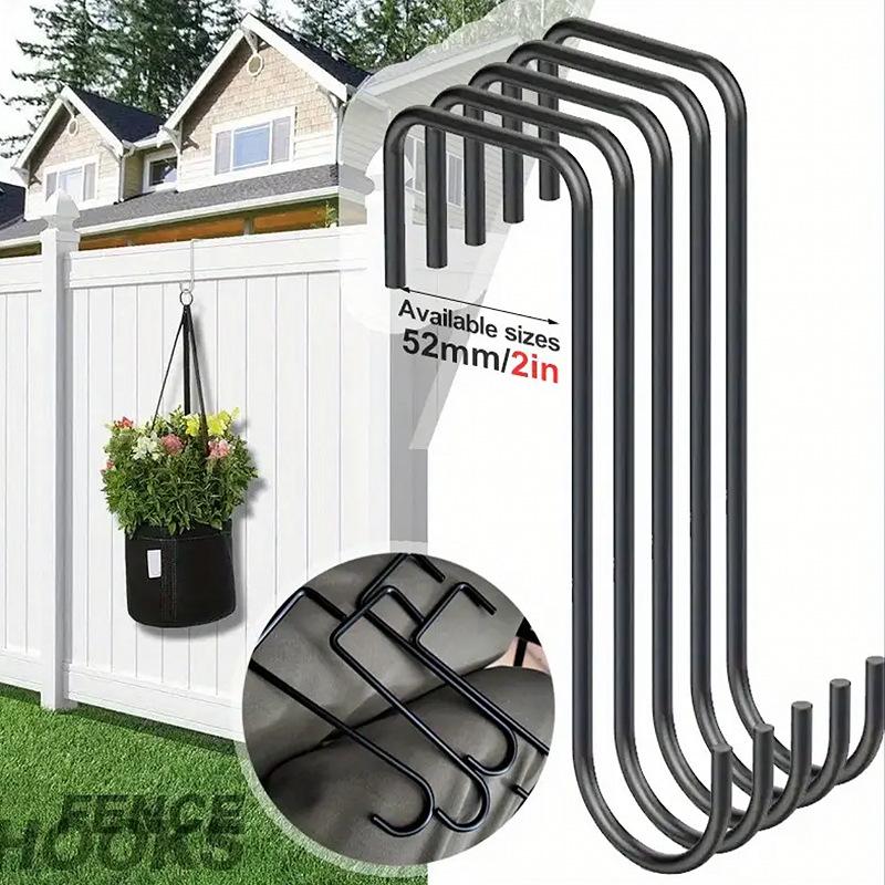 Heavy-duty door hanging plant hooks, garden hanging bracket hooks, suitable for indoor and outdoor plant hanging, bird feeders