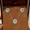 Sky Blue 1.5 Carat S925 Silver Pendant Necklace