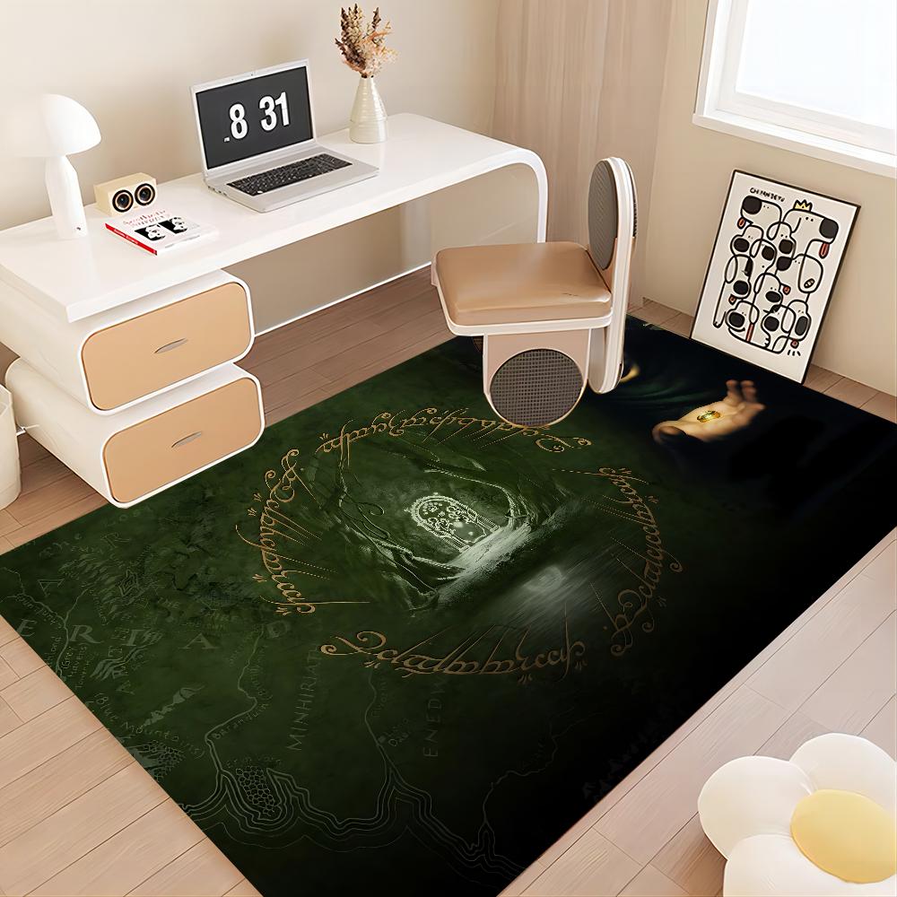 The L-Lord Of The R-Rings Movie Floor Mat Non-Slip Laundry Room Mat Laundry Decor Balcony Child Living Room Household Carpets