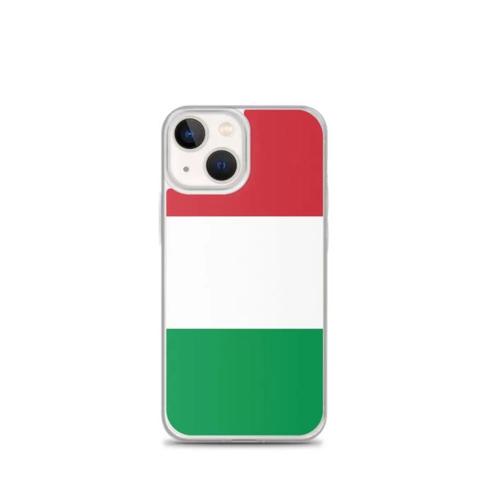 Funda iPhone - Drapeau Italie - iPhone 13 mini - Souple - Multicolore - Verticale