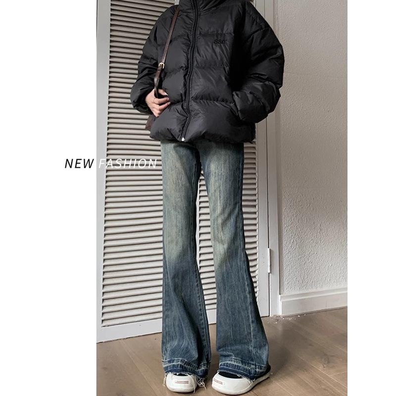 

Women s Plus Size High Waist Retro Flared Jeans - Spring/Autumn 2XL