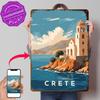 Crete Travel D Printed Texture Poster Personalized Wall Art Retro Metal Tin Signs for Gaming Room Decoration Cozy Wand Deko