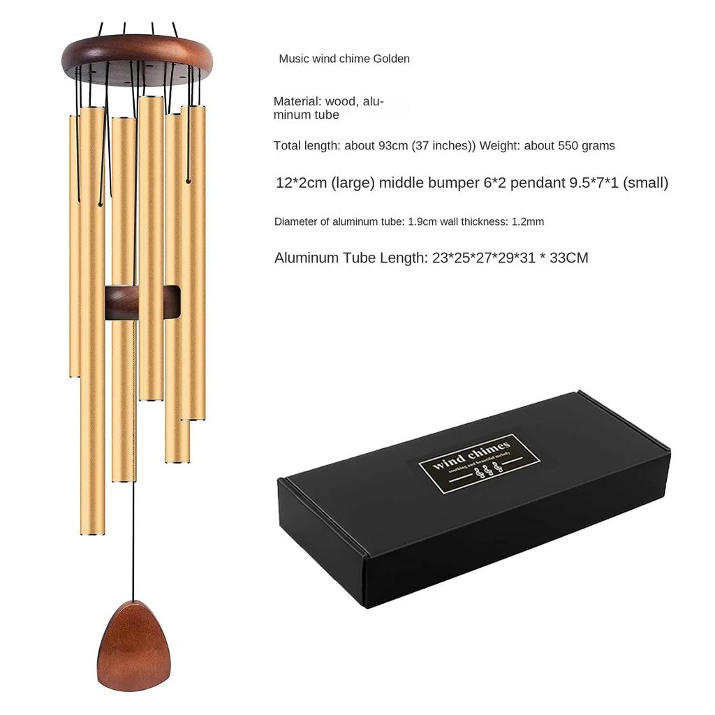 New Aluminum Pipe Wind Chimes Metal Memorial Pendant Gift