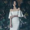 Mermaid Wedding Slim Fit Perfect for Overseas Photoshoots [88flix] Dress, Dress, White, Pre-wedding Dress, Dress, Weddings, Pre-wedding (Size L)