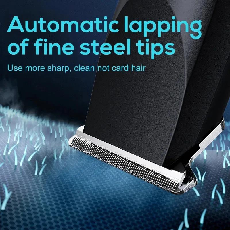 2026New Electric Hair Clipper Hair Trimmer for Men Body Groomer & Pubic Waterproof Hair Trimmer Replaceable Ceramic Blade