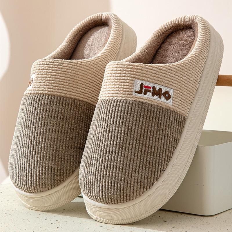 Мужские хлопковые тапочки больших размеров для зимнего использования дома и в помещении — фото 9