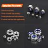 230pcs Grade A Stainless Steel Lock Nut Set with Nylon Inserts, Fully Threaded, Right Hand Thread, Anti-Loosening Design