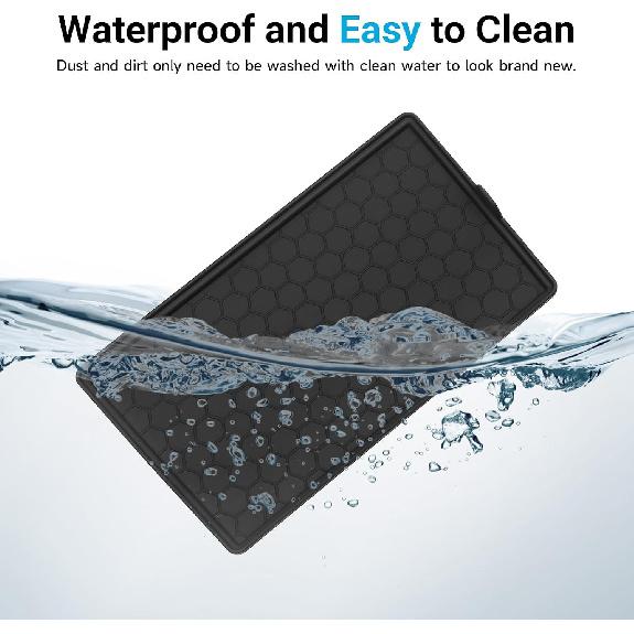 Center Console Tray Liner Compatible with Subaru 2019-2024 Forester Accessories Silicone Material Center Console Liner Protective Pad