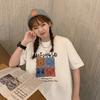 Short-sleeved T-shirt women's ins loose early spring new foreign style top student fashion age-reducing bottoming shirt tide