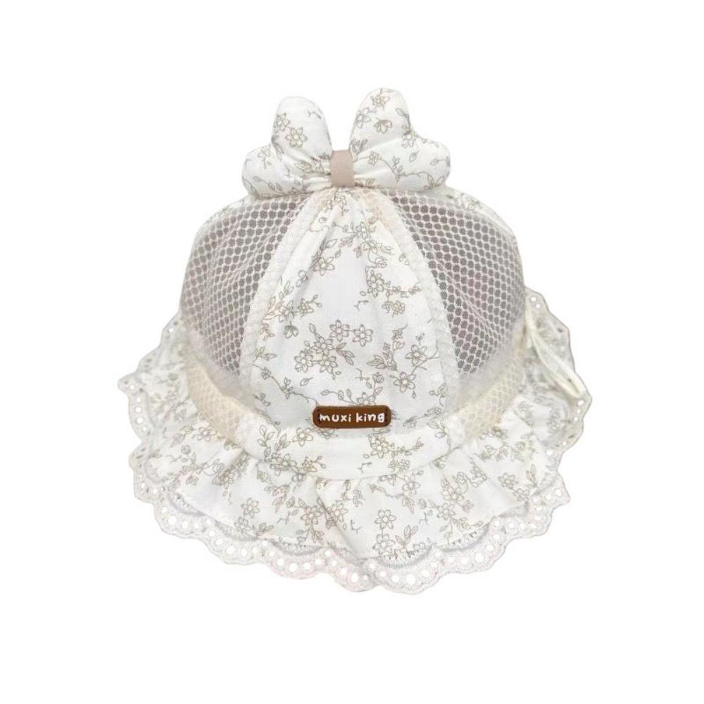 Adjustable Kids Baseball Cap Mesh Baby Sunscreen Hat Sweet Cute Infant Sun Hat  Toddler хаки