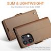 För Xiaomi Redmi Note 13 4G Fodral CASEME 023 Serien RFID-Blockerande Läderplånbok Ställ Telefonskydd