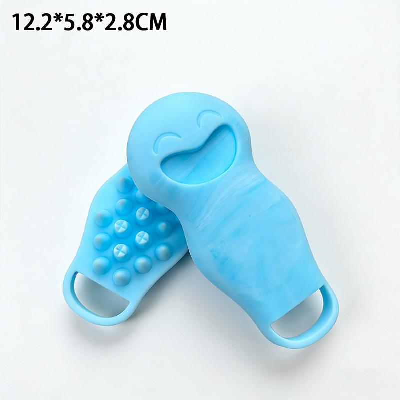 High Temp Resistant Silicone Hair Comb Deep Cleaning and Scalp Massage Brush for Shower and Spa Beauty
