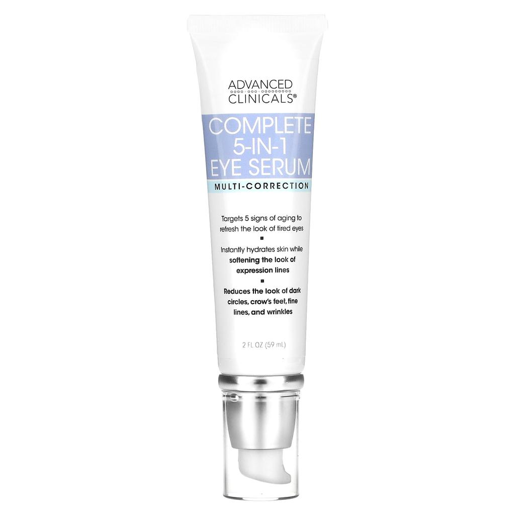 Advanced Clinicals, Complete 5-in-1 Eye Serum, Multi Correction, 2 fl oz (59 ml)