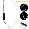 Fishing Gaff Fishing Hook Stainless Steel Strong Sharply Fishing Gaff Hook with Protections Cover Telescopic Fishing Gaff