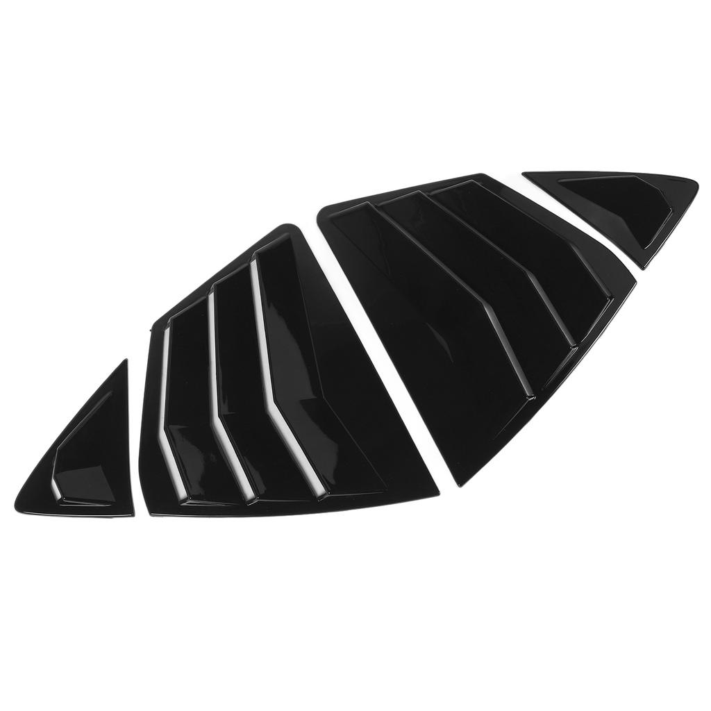 1 Pár Zadní Boční Žaluzie Robustní ABS Levá Pravá Kryt Lišta Žaluzií Bočního Okna pro Camry XV80 Lesklá Černá