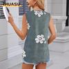 Bluse e Camicie Casual da Donna Senza Maniche Scollo a U