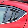 Glänzend schwarze hintere Seitenfensterlamellen für Mazda 3 Axela 2014-2019