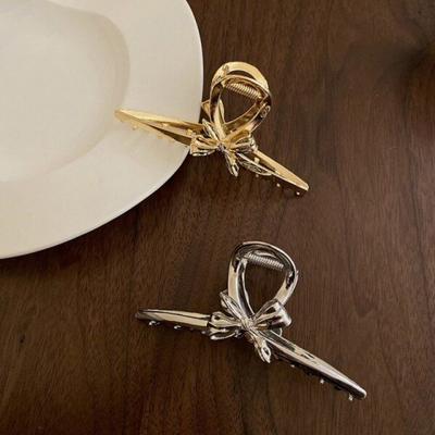 Mno Metal Ribbon Hairpin Updo Hair Clip Long Hair Ornament Hairpin