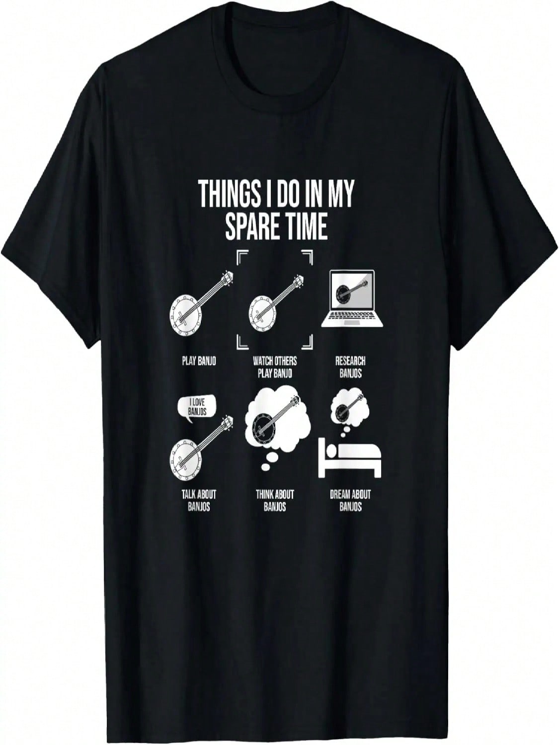Things I Do In My Spare Time, Banjo Player T-Shirt S разноцветный
