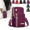 Portable Oxford Mini Phone Bag Multi-layer Zipper Travel Crossbody Bag Handbag Waterproof Sports Arm Bags