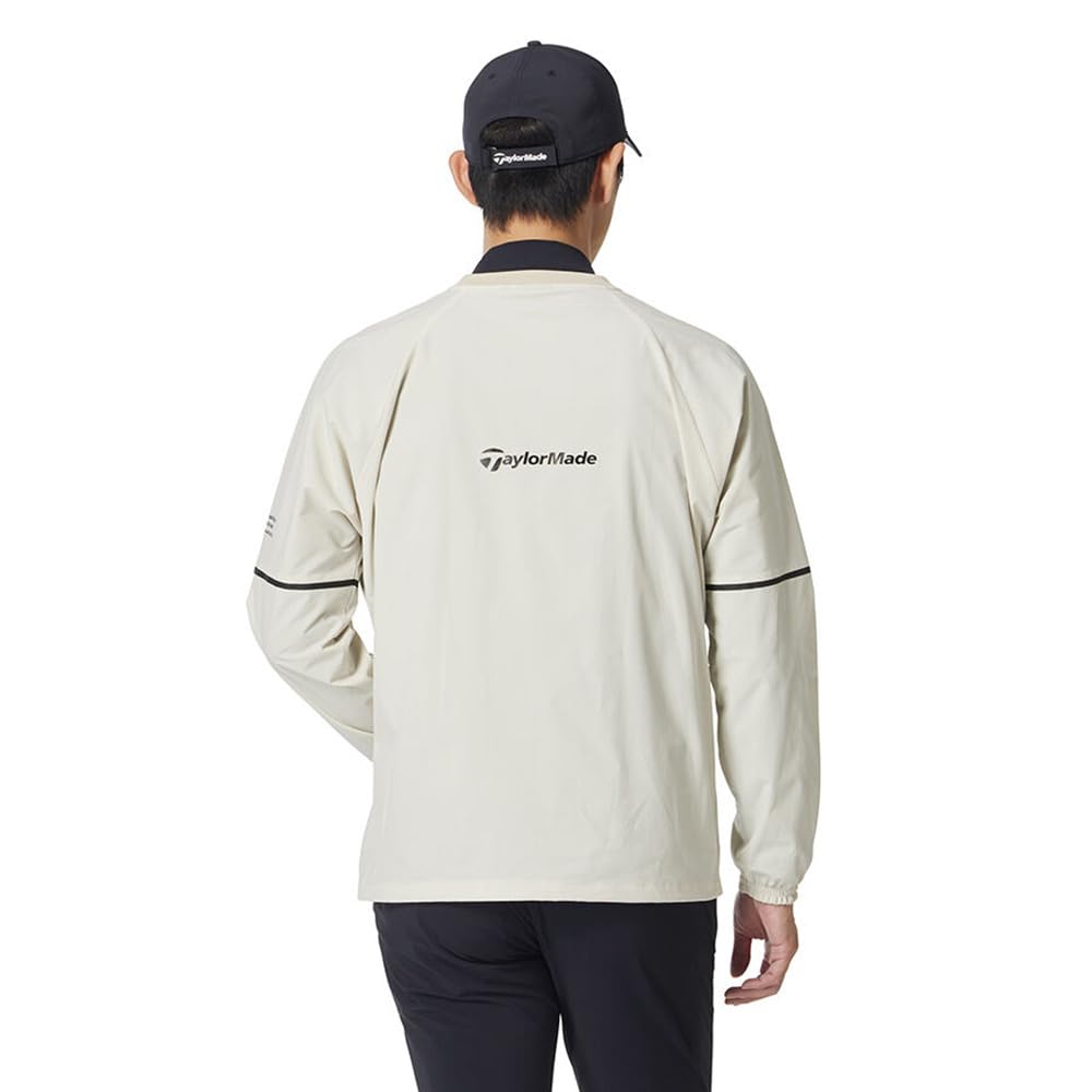 TaylorMade Lined Long Sleeve Crew Neck, Beige, Size O, Men's, 2025SS, UN605
