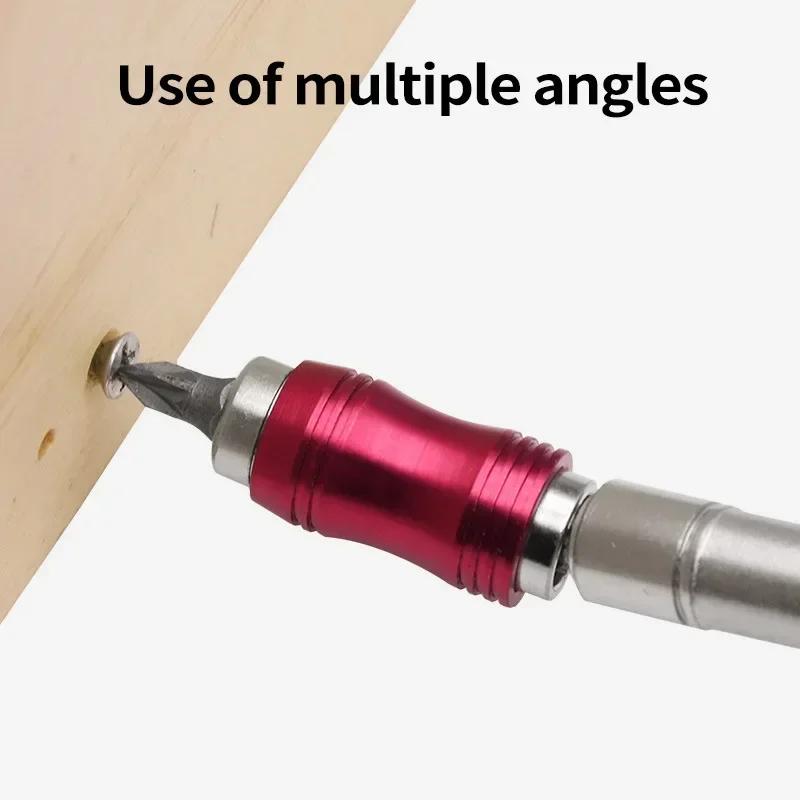 Hex Magnetic Ring 1/4 Drill Bit Extension Rod Quick Change Holder Drive Guide Screw Drill Tip Hand Tool Screwdriver Accessory