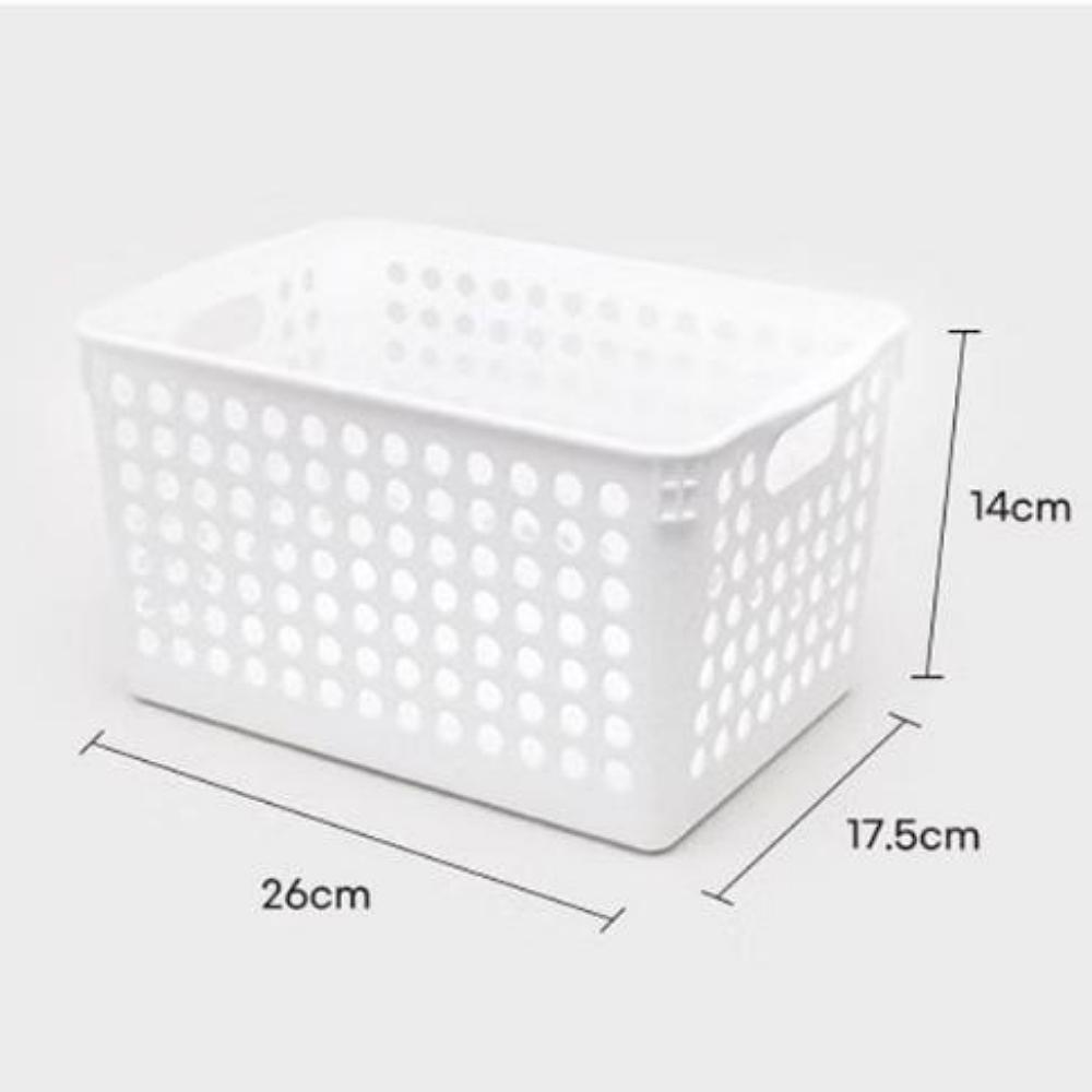 Leben(Speisekammer) Netzkorb Nr. 5 Weiß (17.5 * 26 * 14 cm)