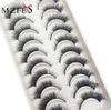 20 Style 10 Pairs Natural 3d Mink Lashes Soft False Eyelashes Cross Messy Dense Eye Lashes Extension Makeup Faux Cils Maquillaje