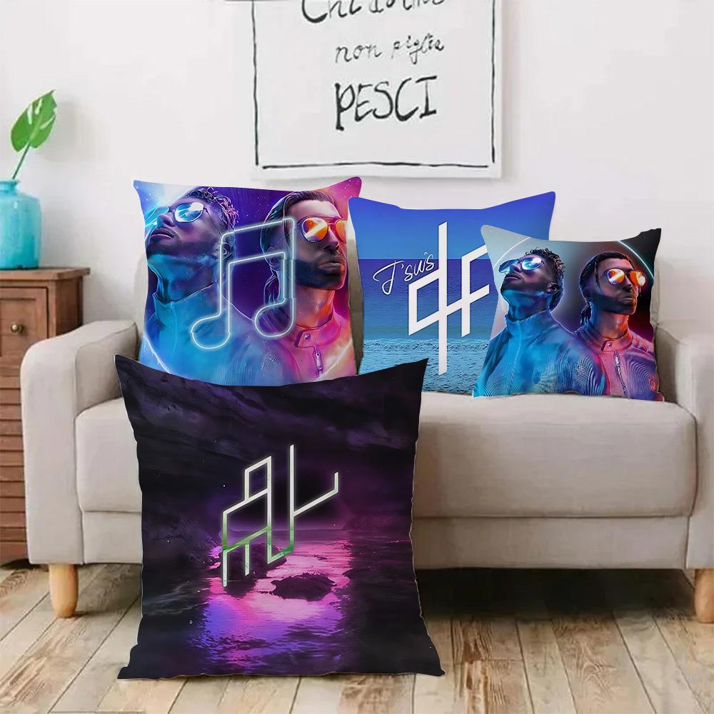 French rapper PNL Pillow Covers Cartoon Sofa Decorative Home Double-sided Printing Short Plush Cute Cushion Cover