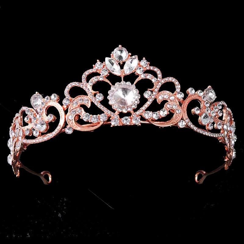 

Модный головной убор невесты и подружки невесты с бриллиантовой короной, аксессуары для волос богини красоты, корона для волос и повязка на голову