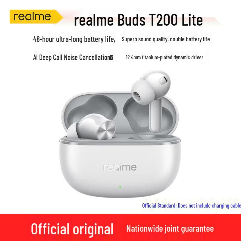 realme BudsT200lite Wireless Bluetooth In-Ear Headphones with Long Battery Life