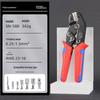 SN Series 7.5-inch Ratcheting Crimping Pliers Set - Multifunctional Cold Terminal Pliers and Mold Accessories.