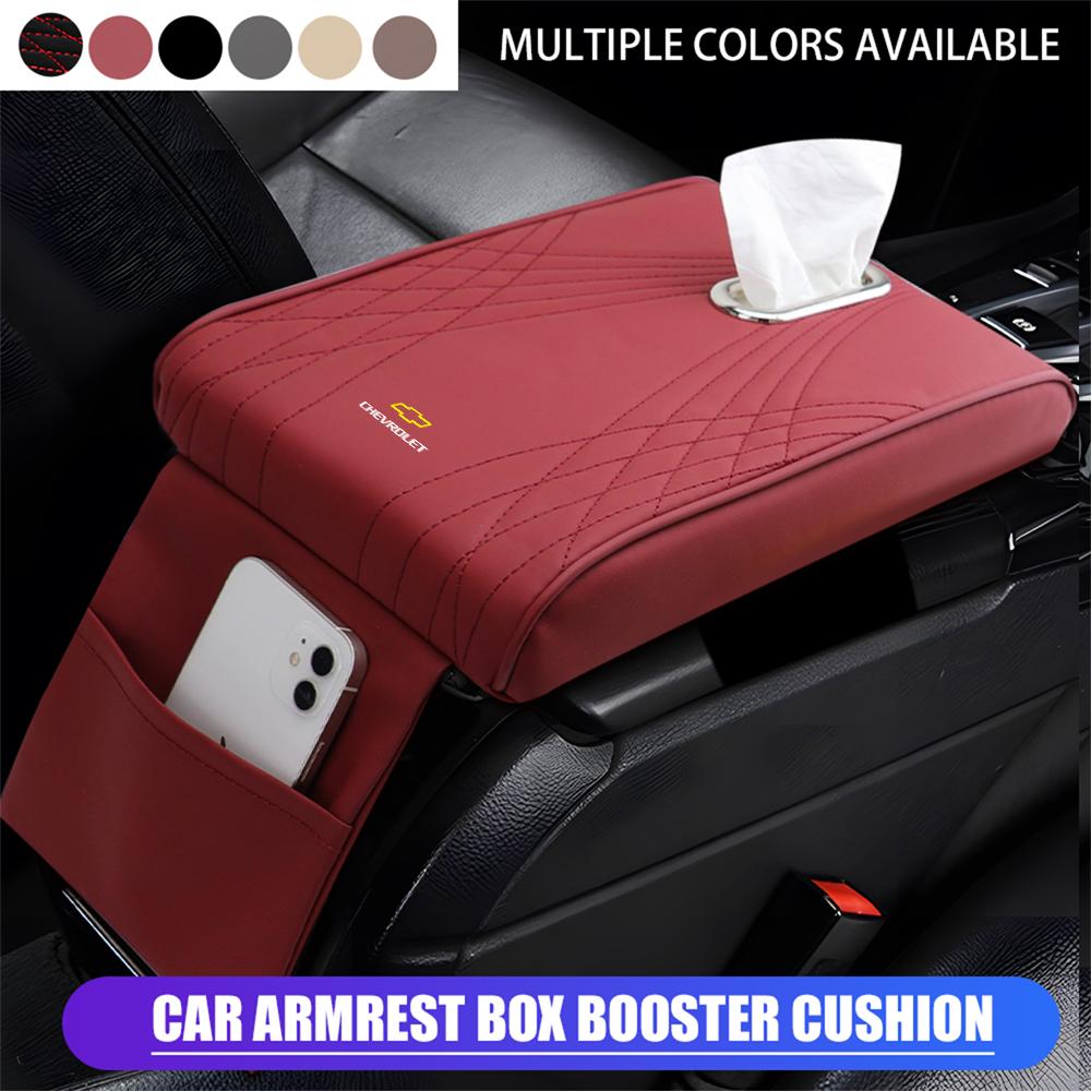 AABJT1 Car Armrest Cushion Mat Tissue Box Holder Center Console Cover Pad For Chevrolet Cruze Colorado Spark Captiva Malibu Trax Aveo