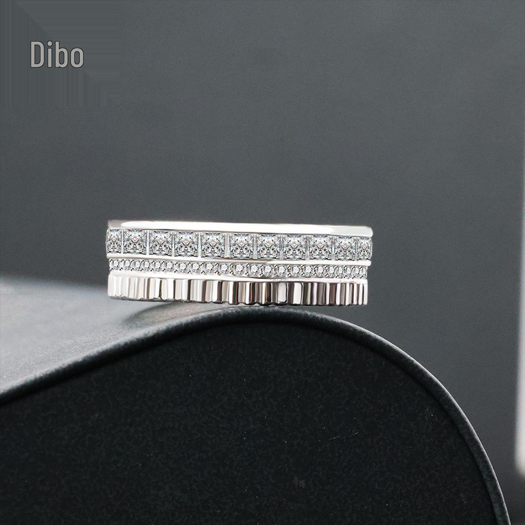 S925 Sterling Silver Double Row Ring - Japanese & Korean Hip-Hop Trend, Women’s Popular Style
