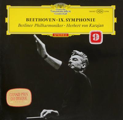 LP-skiva HERBERT VON KARAJAN BERLIN PHILHAR Beethoven Symfoni nr. 9 i d-moll 138807SLPM DEUTSCHE GRAMMO 1962 Tyskland Klassisk Begagnad
