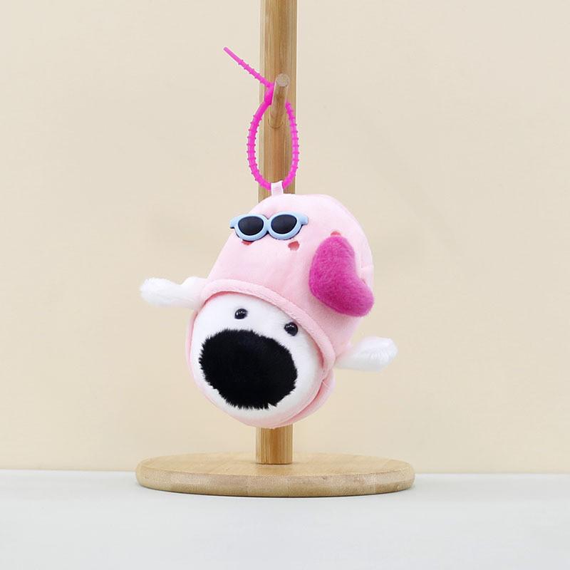 Lovely Cartoon Dog Plush Pendant Cute Big Nose Slippers Stuffed Animal For Bag Charm