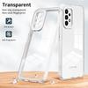 For Samsung Galaxy A72 4G/5G Case TPU PC Phone Shell 3-in-1 Clear Phone Cover with PC Camera Frame