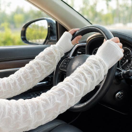 Sun Protection Sleeves for Women, UV Protection Arm Sleeves, Loose Fit Cooling Arm Sleeves, Breathable Stylish Arm Covers for Summer Driving
