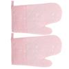 2Pcs Microwave Oven Gloves Thickened Silicone Heat Resistant Non-Slip Kitchen Gloves for Baking Cooking Bbq Air Fryer Food Prep