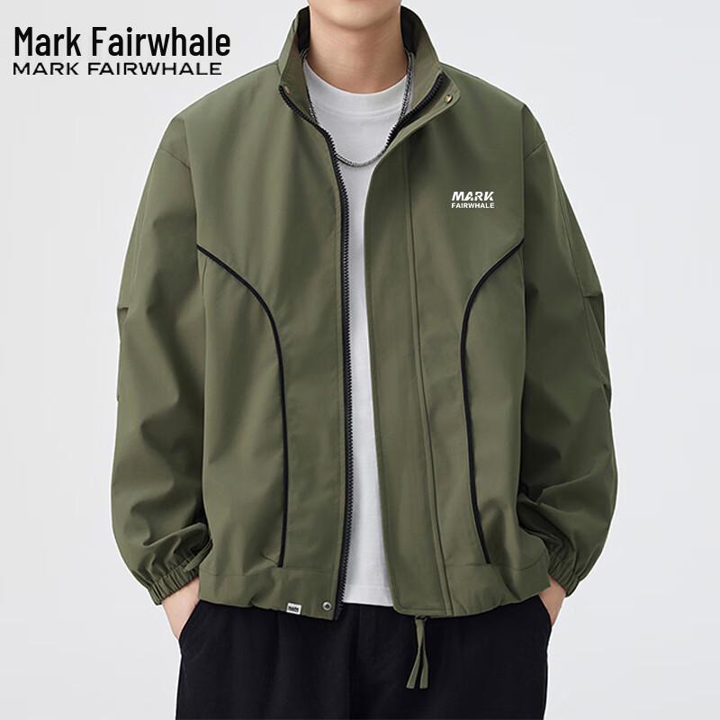 Mark Fairwhale Herren Locker Geschnittene Freizeit-Arbeitsjacke