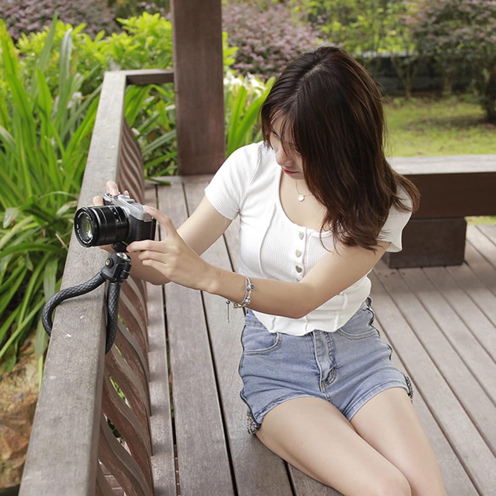 Goocong F2 Flexible Tripod for Smartphones and Black Cameras,