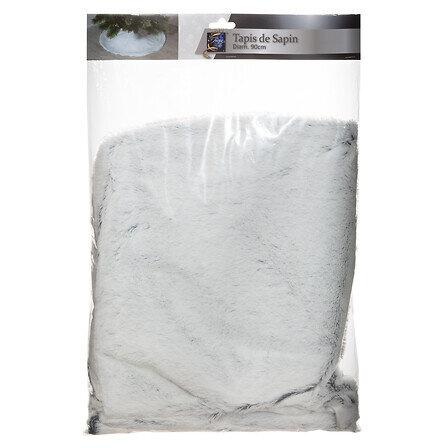 Christmas Tree Rug 90 Cm Gray Fur Made Of Polyester