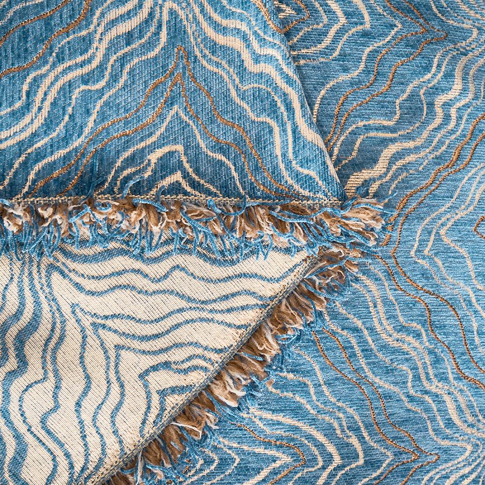 Chenille-Sofahandtuch mit Bergmuster für das Wohnzimmer, Wohndekor im nordischen Stil mit Quastenkanten, Dreisitzer-Sofagarnitur