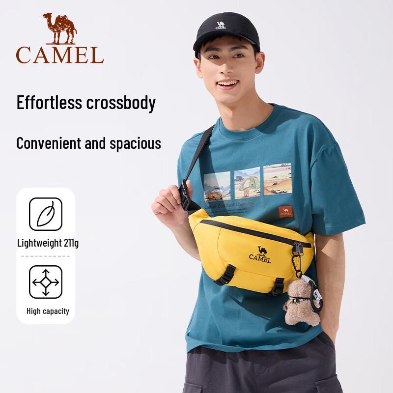 Camel Lightweight Outdoor Crossbody Waist Bag
