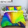 3D Duvet Cover Psychedelic Abstract Double Queen Bedding Set 23pcs Quilt Cover with Zipper King Size Polyester Comforter Cover