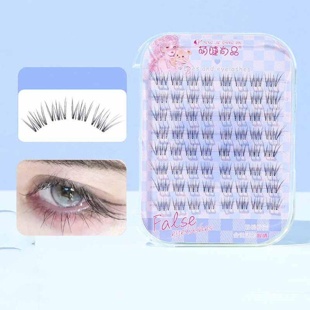DIY Self-adhesive Lash Clusters Sweet Glue Free Fake Lashes Adhesive False Eyelashes  Women/Girls