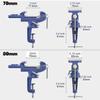 60mm 70mm 80mm Ragum Clamp Vice Swivel Base Table Vise Clamp Heavy Duty Woodworking Clamp Table Work Bench