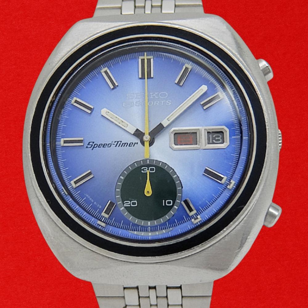Seiko 5 SPORTS Speed Timer 6139-8000 Used