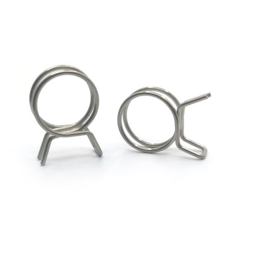 10 szt./zestaw Zacisk do węża Uniwersalne klipsy sprężynowe do rur Wysokiej jakości stal nierdzewna Uszczelniające klipsy do rur Praktyczne zaciski do rur Okucia